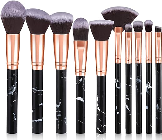 Marble 10PC Makeup Brush Set Review