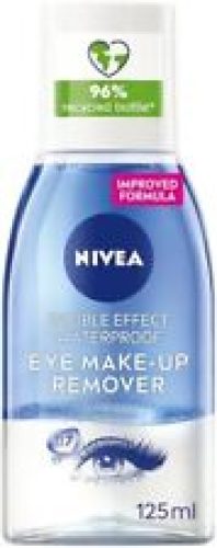 NIVEA Double Effect Waterproof Eye Make-Up Remover (125 ml), Daily Use Face