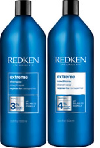 Redken Extreme Shampoo 1000ml and Conditioner 1000ml 1 Litre Set